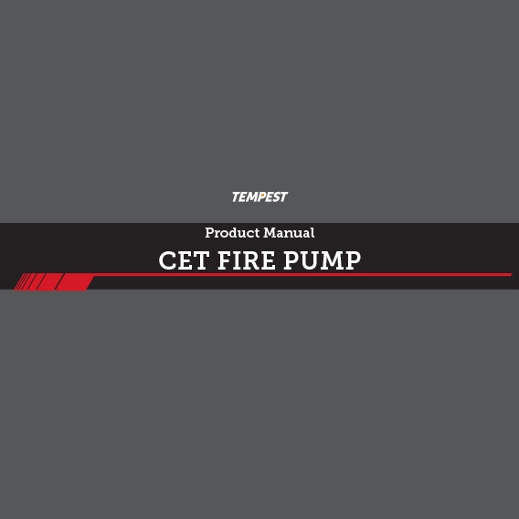 OWNERS MANUAL -  PFP-11hpHND-EM CET FIRE PUMP