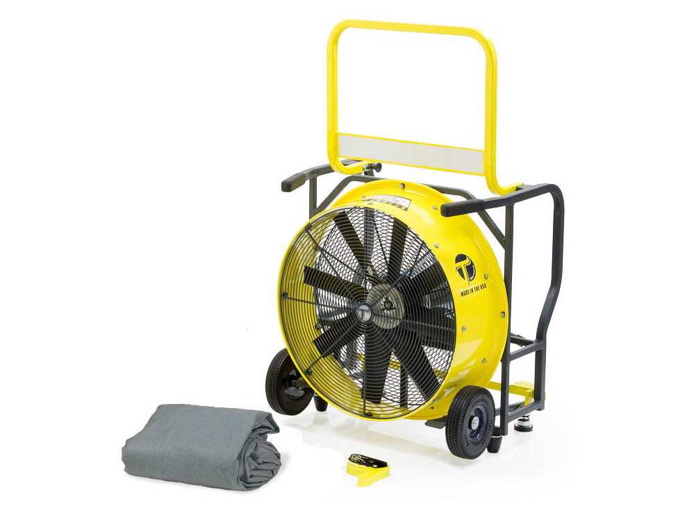 Dust Containment Kit w/ 24-IND Positive Pressure Ventilation (PPV) Fan